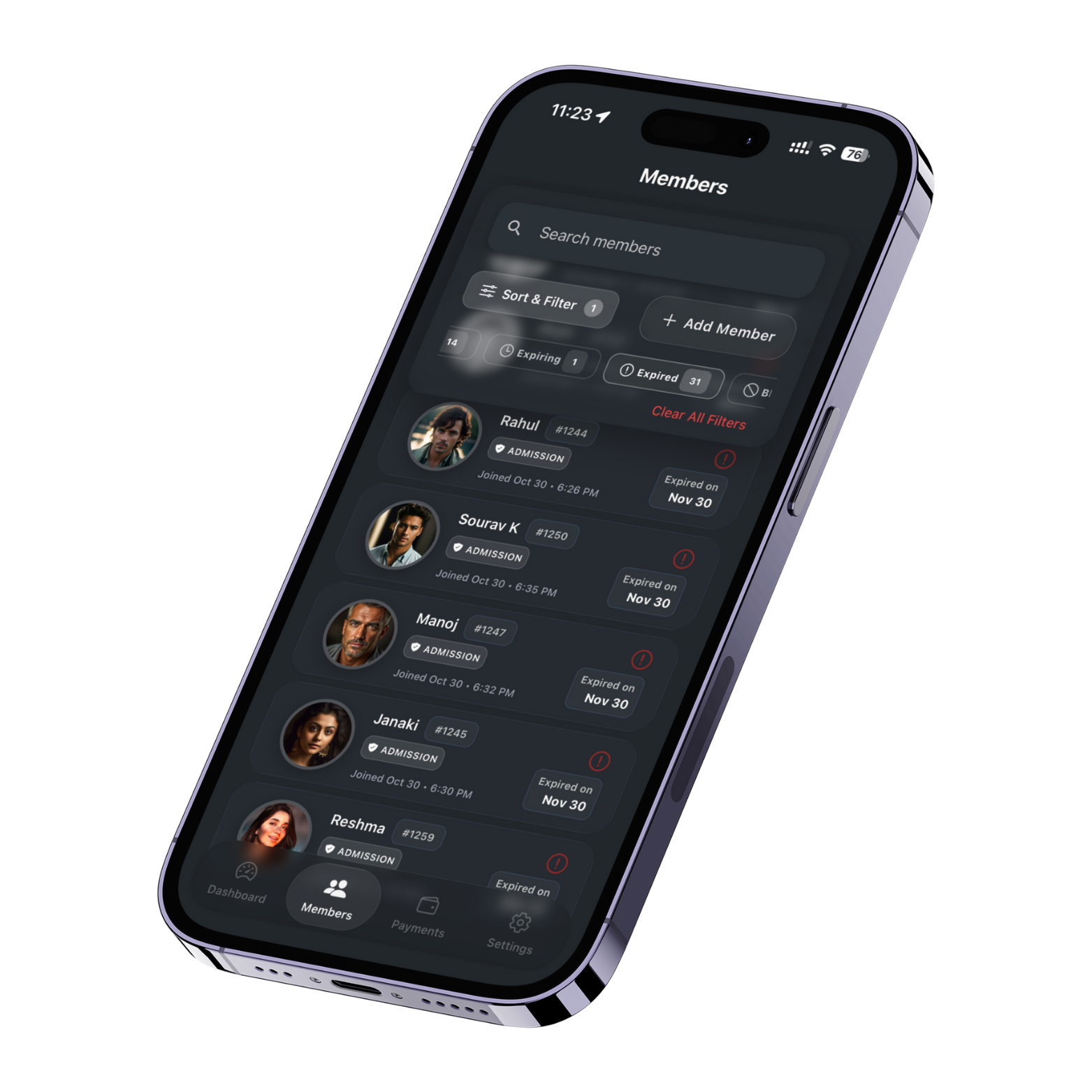 Smart Member Filtering